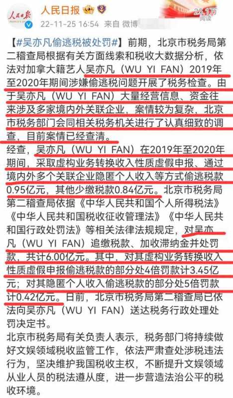 吴亦凡一审被判13年 附加驱逐出境并罚款6亿元