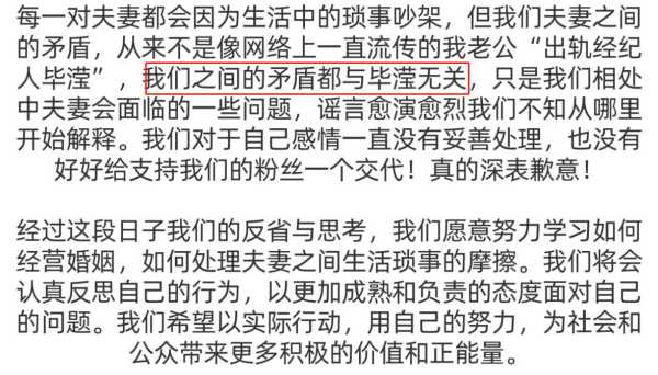 洪欣张丹峰道歉!洪欣的致歉信不是繁体字