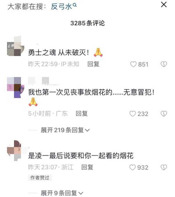 网红凌一赵信下葬!家人17桶烟花为他送别