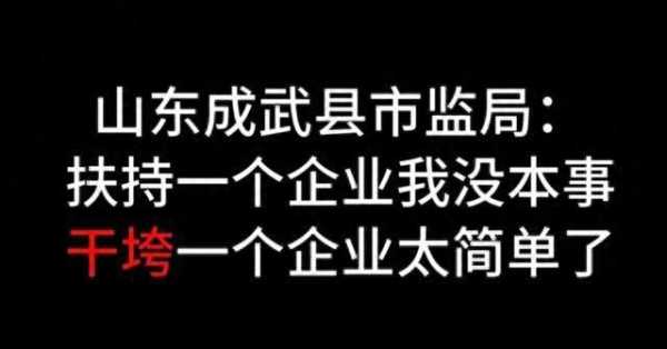 山东执法人员称“干垮企业太简单”